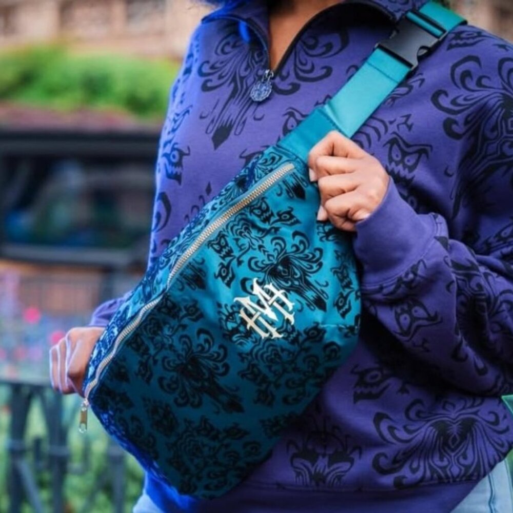 DISNEY LARGE HAUNTED MANSION FANNY PACK BELT BAG CROSSBODY NEW W TAGS